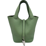 エルメス HERMES ピコタンロック PM Y刻印 ヴェールクリケット シルバー金具 トリヨン レディース ハンドバッグ