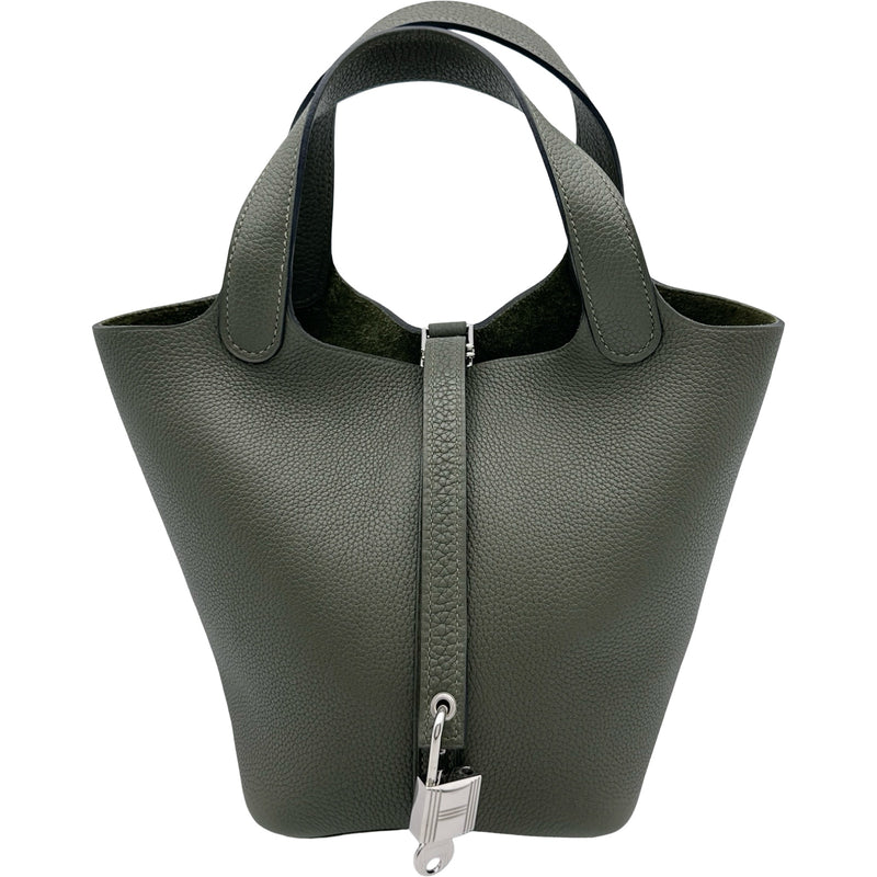 エルメス HERMES ピコタンロック PM A刻印 ヴェールオリーブ シルバー