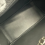 エルメス HERMES ミニリンディ G刻 ブラック シルバー金具 トリヨン レディース ショルダーバッグ