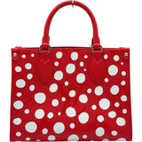 ルイ・ヴィトン LOUIS VUITTON オンザゴー PM 草間彌生コラボ M46412 レッド アンプラント レディース ショルダーバッグ