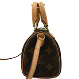 ルイ・ヴィトン LOUIS VUITTON ナノ・スピーディ M81085 ブラウン モノグラム レディース ショルダーバッグ