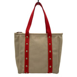 ルイ・ヴィトン LOUIS VUITTON カバMM M40035 ベージュ/レッド キャンバス レディース トートバッグ