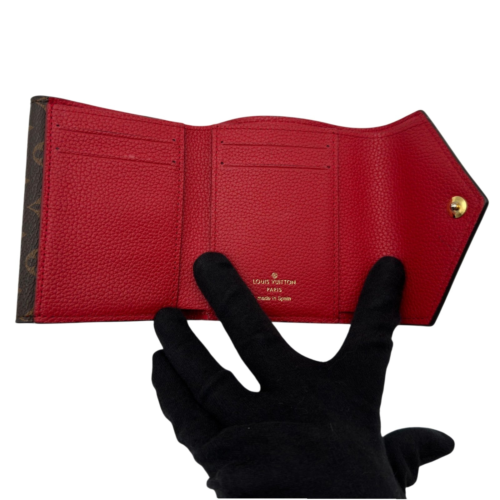LOUIS VUITTON ポルトフォイユ ドゥブルv コンパクト 財布 レッド ルイ・ヴィトン LOUIS VUITTON ポルトフォイユ・ドゥブルV コンパクト