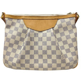 ルイ・ヴィトン LOUIS VUITTON シラクーサPM N41113 ホワイト ダミエ・アズール レディース ショルダーバッグ