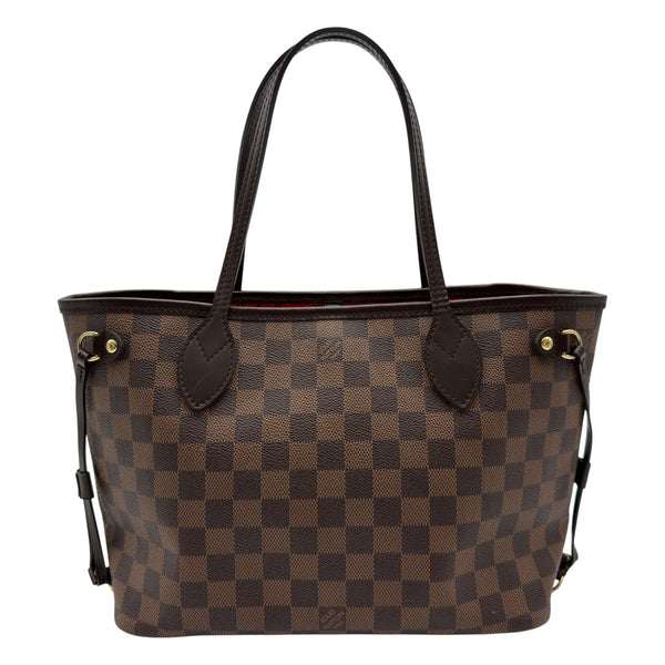 Louis Vuitton トートバッグ ダークブラウン ルイ・ヴィトン LOUIS VUITTON ネヴァーフルPM N51109 ブラウン ダミエ