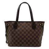 ルイ・ヴィトン LOUIS VUITTON ネヴァーフルPM N51109 ブラウン ダミエ/レザー レディース トートバッグ