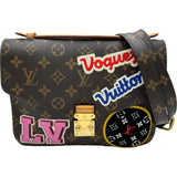 ルイ・ヴィトン LOUIS VUITTON ポシェット・メティスMM M43991 ブラウン モノグラムキャンバス/パッチーズ レディース ショルダーバッグ
