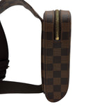 ルイ・ヴィトン LOUIS VUITTON ジェロニモス N51994 ブラウン ダミエ/レザー メンズ ボディバッグ