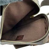 ルイ・ヴィトン LOUIS VUITTON ジェロニモス N51994 ブラウン ダミエ/レザー メンズ ボディバッグ