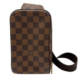 ルイ・ヴィトン LOUIS VUITTON ジェロニモス N51994 ブラウン ダミエ/レザー メンズ ボディバッグ