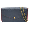 ルイ・ヴィトン LOUIS VUITTON ポシェット・フェリシー M64099 ネイビー モノグラム・アンプラント レディース ショルダーバッグ