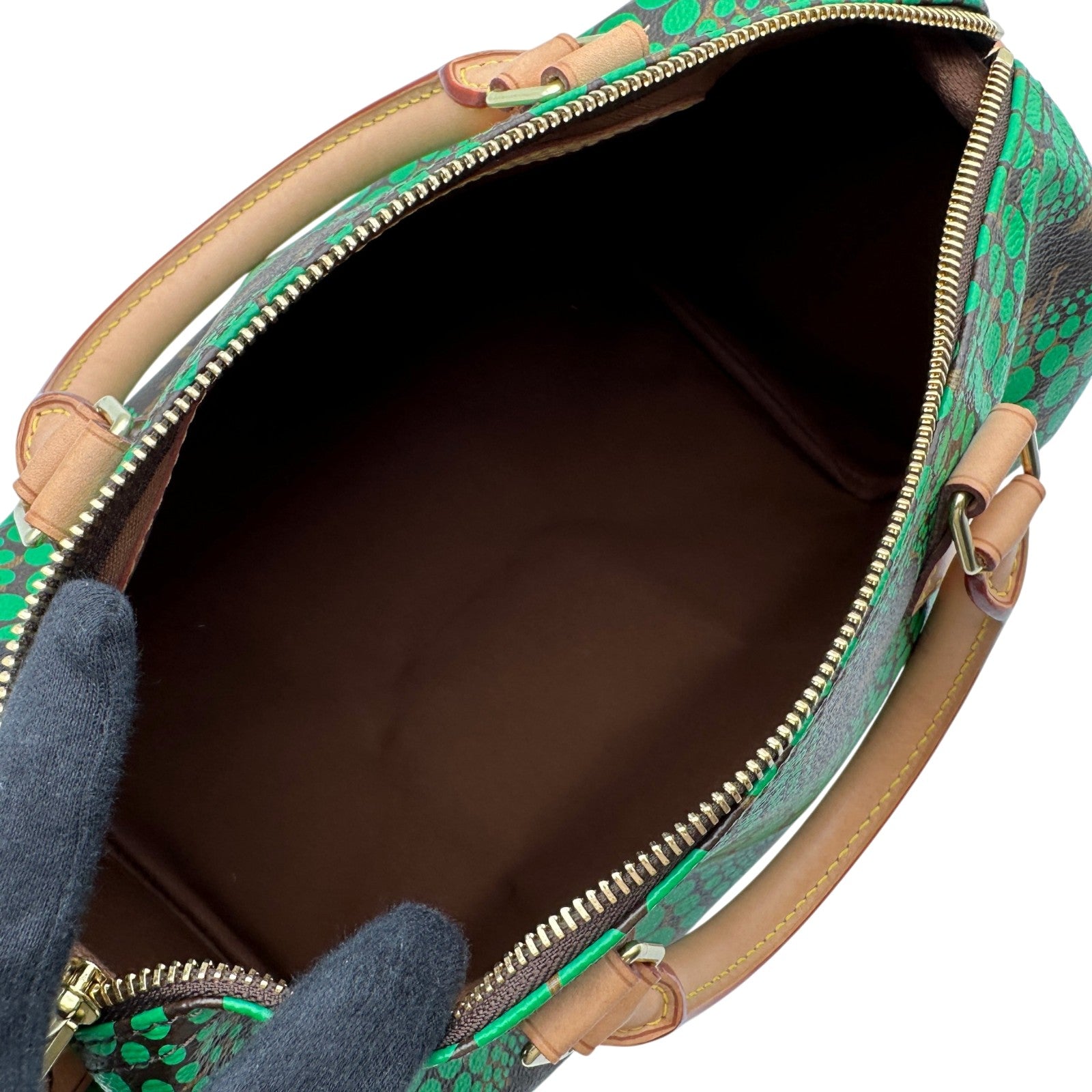 ルイ・ヴィトン LOUIS VUITTON スピーディ30 草間彌生 M40694 ヴェール