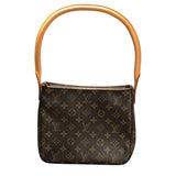 ルイ・ヴィトン LOUIS VUITTON ルーピングMM M51146 ブラウン モノグラム・キャンバス レディース ショルダーバッグ