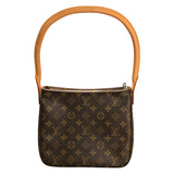 ルイ・ヴィトン LOUIS VUITTON ルーピングMM M51146 ブラウン モノグラム・キャンバス レディース ショルダーバッグ