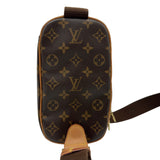 ルイ・ヴィトン LOUIS VUITTON ポシェット・ガンジュ M51870 ブラウン モノグラム/レザー メンズ ボディバッグ