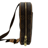 ルイ・ヴィトン LOUIS VUITTON ポシェット・ガンジュ M51870 ブラウン モノグラム/レザー メンズ ボディバッグ