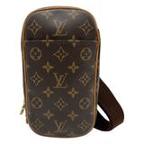 ルイ・ヴィトン LOUIS VUITTON ポシェット・ガンジュ M51870 ブラウン モノグラム/レザー メンズ ボディバッグ