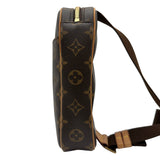 ルイ・ヴィトン LOUIS VUITTON ポシェット・ガンジュ M51870 ブラウン モノグラム/レザー メンズ ボディバッグ