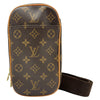 ルイ・ヴィトン LOUIS VUITTON ポシェット・ガンジュ M51870 ブラウン モノグラム/レザー レディース ボディバッグ