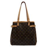 ルイ・ヴィトン LOUIS VUITTON バティニョール・ヴェルティカル M51153 ブラウン モノグラム/レザー レディース トートバッグ
