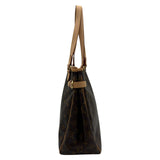 ルイ・ヴィトン LOUIS VUITTON バティニョール・ヴェルティカル M51153 ブラウン モノグラム/レザー レディース トートバッグ