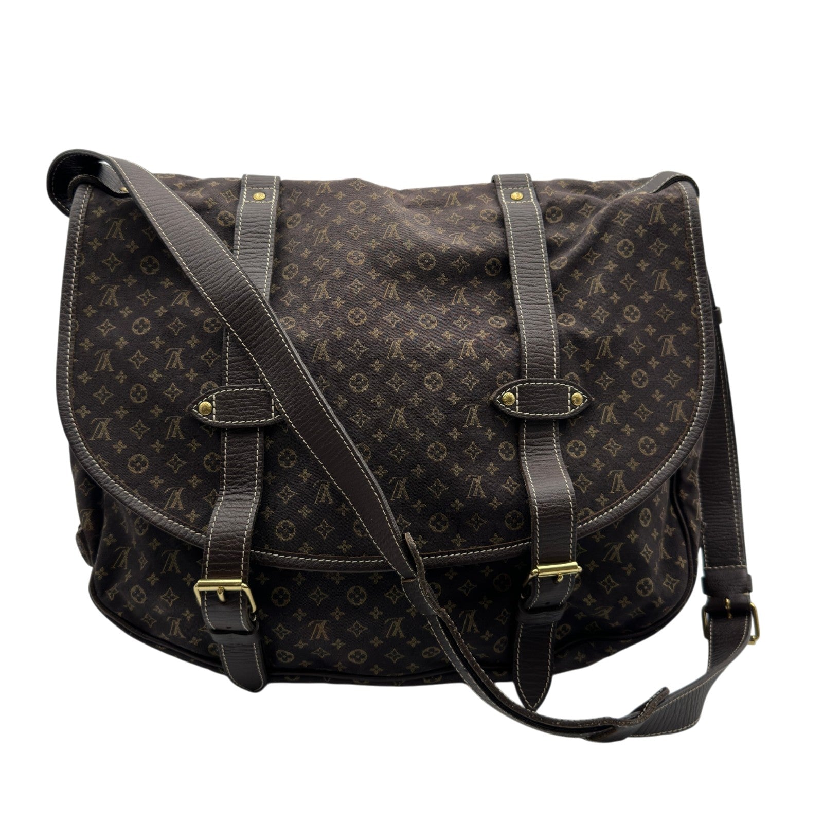 本物 ルイヴィトン モノグラム ソミュールMM LOUIS VUITTON ☆ 札幌市 北区 屯田 ルイ・ヴィトン LOUIS VUITTON ソミュールXL M95220 エベヌ モノグラム