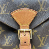 ルイ・ヴィトン LOUIS VUITTON モンスリMM M51136 ブラウン モノグラム/レザー レディース リュック・デイパック