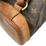 ルイ・ヴィトン LOUIS VUITTON モンスリMM M51136 ブラウン モノグラム/レザー レディース リュック・デイパック