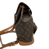 ルイ・ヴィトン LOUIS VUITTON モンスリMM M51136 ブラウン モノグラム/レザー レディース リュック・デイパック