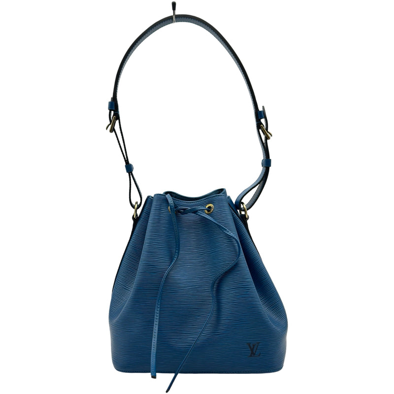 【鑑定済】ルイヴィトン　エピ　プチノエ　ショルダーバッグ　ハンドバッグ　ブルー ルイ・ヴィトン LOUIS VUITTON プチ・ノエ M44105 トレドブルー エピ