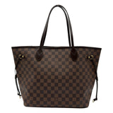ルイ・ヴィトン LOUIS VUITTON ネヴァーフルMM N51105 ブラウン ダミエ/レザー レディース トートバッグ