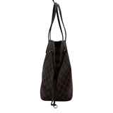 ルイ・ヴィトン LOUIS VUITTON ネヴァーフルMM N51105 ブラウン ダミエ/レザー レディース トートバッグ
