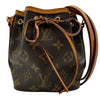 ルイ・ヴィトン LOUIS VUITTON ナノ・ノエ M41346 ブラウン モノグラム/レザー レディース ショルダーバッグ