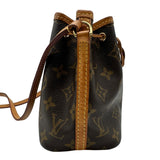 ルイ・ヴィトン LOUIS VUITTON ナノ・ノエ M41346 ブラウン モノグラム/レザー レディース ショルダーバッグ