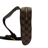 ルイ・ヴィトン LOUIS VUITTON ジェロニモス N51994 ブラウン ダミエ/レザー メンズ ボディバッグ