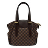 ルイ・ヴィトン LOUIS VUITTON ヴェローナMM N41118 ブラウン ダミエ/レザー レディース トートバッグ