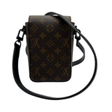 ルイ・ヴィトン LOUIS VUITTON Sロック ヴェルディカル・ウェアラブルウォレット M81522 ブラウン モノグラムマカサー メンズ ショルダーバッグ