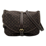 ルイ・ヴィトン LOUIS VUITTON ソミュール30 M95227 ブラウン キャンバス/レザー レディース ショルダーバッグ