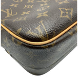 ルイ・ヴィトン LOUIS VUITTON リポーターPM M45254 ブラウン モノグラム/レザー レディース ショルダーバッグ