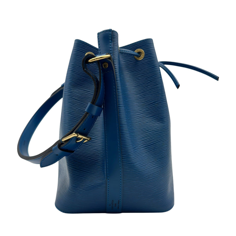 ルイヴィトン　プチノエ　ブルー ルイ・ヴィトン LOUIS VUITTON プチノエ M44105 トレドブルー エピ