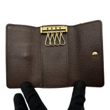 ルイ・ヴィトン LOUIS VUITTON ミュルティクレ4 N62631 ブラウン ダミエ/レザー レディース キーケース