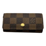 ルイ・ヴィトン LOUIS VUITTON ミュルティクレ4 N62631 ブラウン ダミエ/レザー レディース キーケース