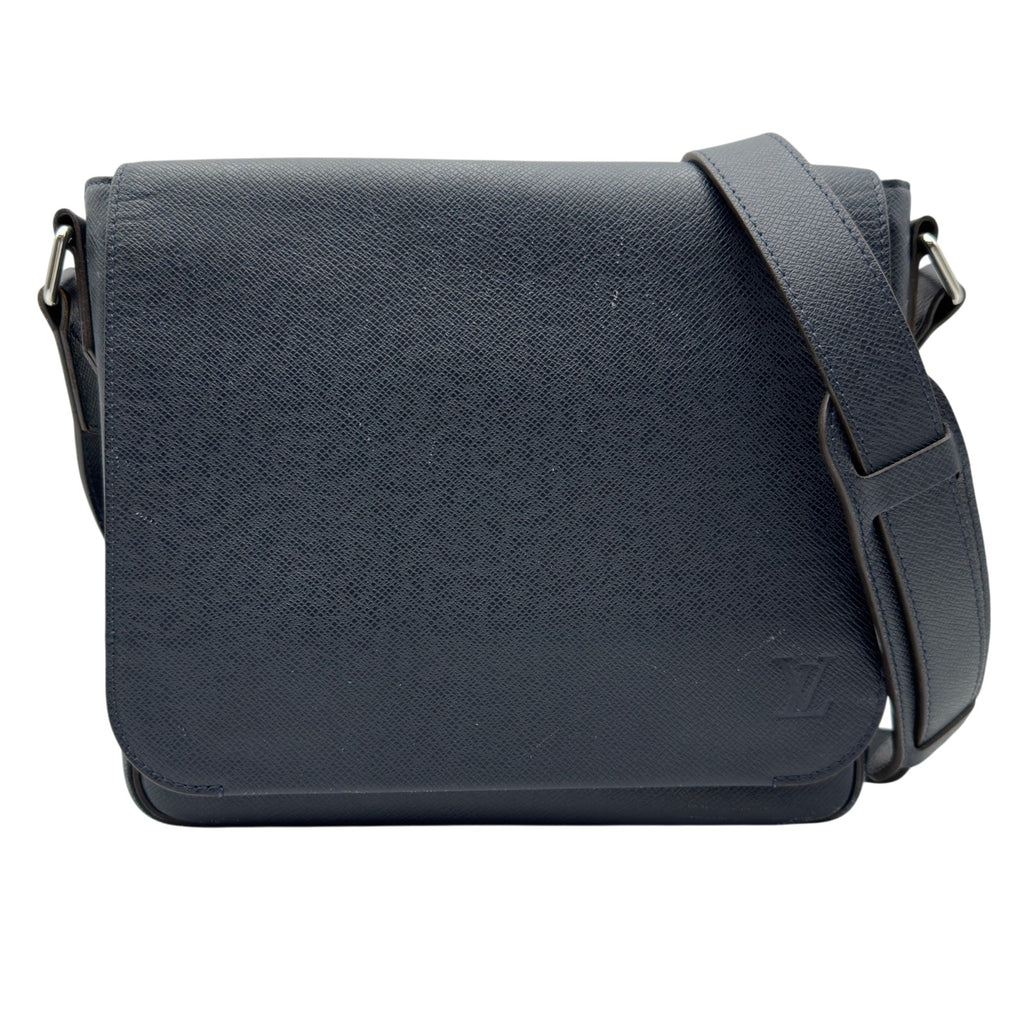 ルイ・ヴィトン LOUIS VUITTON ロマンPM M32725 ネイビー タイガレザー