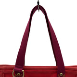 ルイ・ヴィトン LOUIS VUITTON カバMM M40034 レッド キャンバス/レザー レディース トートバッグ