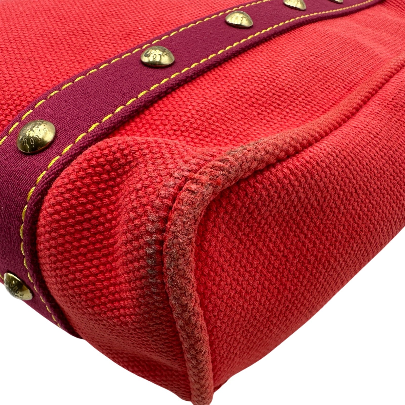 ルイ・ヴィトン LOUIS VUITTON カバMM M40034 レッド キャンバス 