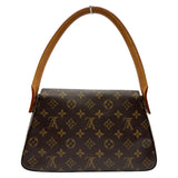 ルイ・ヴィトン LOUIS VUITTON ミニ・ルーピング M51147 ブラウン モノグラム/レザー レディース ハンドバッグ
