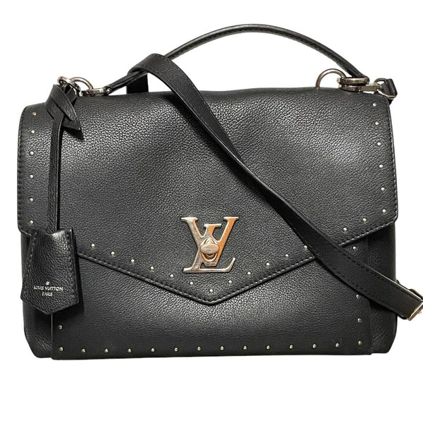 【正規品　希少品　セール中】ルイヴィトンバッグ一箇所一切れ ルイ・ヴィトン LOUIS VUITTON マイロックミー M51494 ノワール レザー