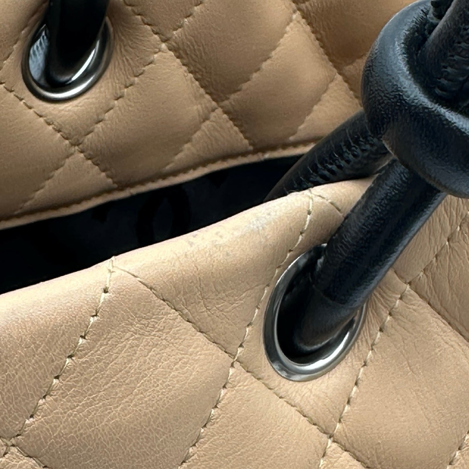シャネル CHANEL カンボンライントート ラージ A25169 8番台 ベージュ