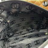 シャネル CHANEL カンボンライントート ラージ A25169 8番台 ベージュ/ブラック ラムスキン レディース ハンドバッグ