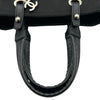 シャネル CHANEL パリビアリッツトートPM A34208 12番台 ブラック コーティングキャンバス レディース トートバッグ